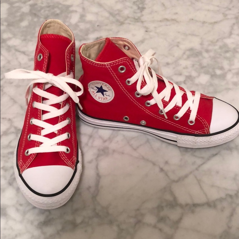 Converse “Chuck Taylor” Red High Tops